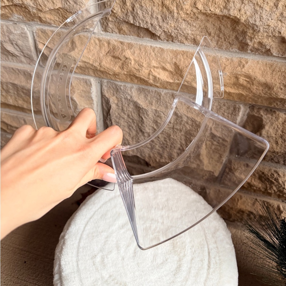 KitchenAid Stand Mixer Pour Shield Splash Guard Clear Bowl Lid Cover 9"